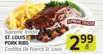 Cermak Fresh Market Supreme Tender ST. LOUIS PORK RIBS offer