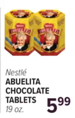 Cermak Fresh Market Nestlé ABUELITA CHOCOLATE TABLETS offer