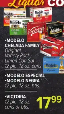 Cermak Fresh Market •MODELO CHELADA FAMILY •MODELO ESPECIAL •MODELO NEGRA •VICTORIA offer