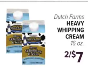 Cermak Fresh Market Dutch Farms HEAVY WHIPPING CREAM offer