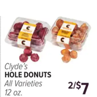 Cermak Fresh Market Clyde's HOLE DONUTS offer