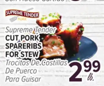 Cermak Fresh Market Supreme Tender CUT PORK SPARERIBS FOR STEW offer