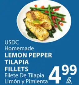 Cermak Fresh Market USDC Homemade LEMON PEPPER TILAPIA FILLETS offer