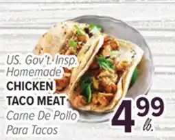 Cermak Fresh Market US. Gov't. Insp. Homemade CHICKEN TACO MEAT offer