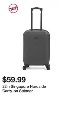TJ Maxx 22in Singapore Hardside Carry-on Spinner offer