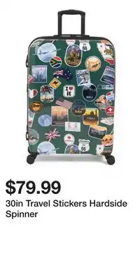 TJ Maxx 30in Travel Stickers Hardside Spinner offer