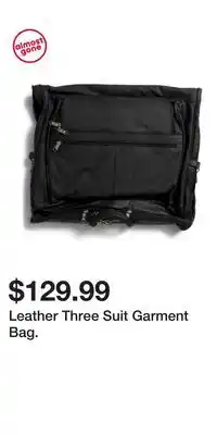 TJ Maxx Leather Three Suit Garment Bag offer