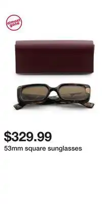 TJ Maxx 53mm square sunglasses offer