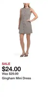 TJ Maxx Gingham Mini Dress offer