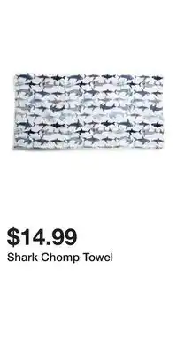 TJ Maxx Shark Chomp Towel offer