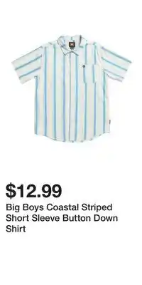 TJ Maxx Big Boys Coastal Striped Short Sleeve Button Down Shirt offer