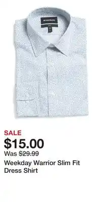 TJ Maxx Weekday Warrior Slim Fit Dress Shirt offer