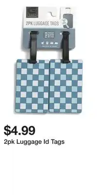 TJ Maxx 2pk Luggage Id Tags offer