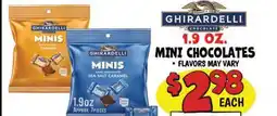 Ollie's GHIRARDELLI 1.9 OZ MINI CHOCOLATES offer