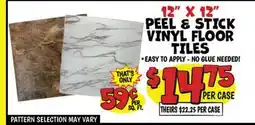Ollie's 12 X 12 PEEL & STICK VINYL FLOOR TILES offer
