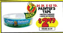 Ollie's DUCK .94 IN, X 42 YD. PAINTER'S TAPE offer