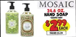 Ollie's MOSAIC 24.6 OZ. HAND SOAP offer