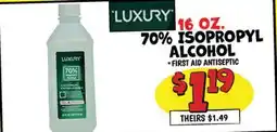 Ollie's LUXURY 70% ISOPROPYL ALCOHOL offer