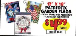 Ollie's 12 X 18 PATRIOTIC GARDEN FLAGS offer