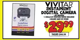 Ollie's VIVITAR INSTAPRINT DIGITAL CAMERA offer