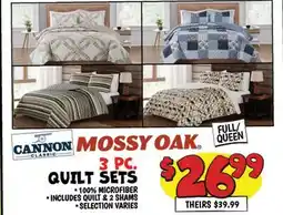 Ollie's MOSSY OAK CANNON CLASSIC 3 PC. QUILT SETS offer