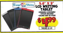 Ollie's 5.6 x 9 LCD WRITING TABLET offer