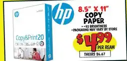 Ollie's 8.5 X 11 COPY PAPER offer