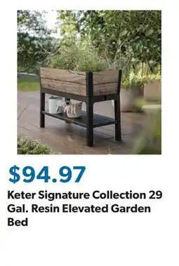 Sam's Club Keter Signature Collection 29 Gal. Resin Elevated Garden Bed offer
