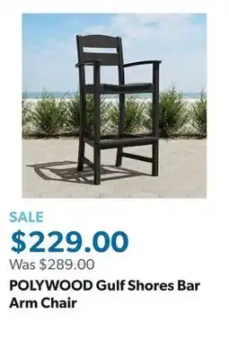Sam's Club POLYWOOD Gulf Shores Bar Arm Chair offer