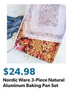Sam's Club Nordic Ware 3-Piece Natural Aluminum Baking Pan Set offer