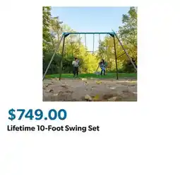 Sam's Club Lifetime 10-Foot Swing Set offer
