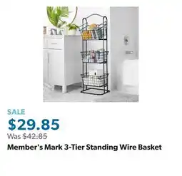 Sam's Club Member's Mark 3-Tier Standing Wire Basket offer