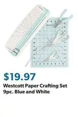 Sam's Club Westcott Paper Crafting Set 9pc. Blue and White offer