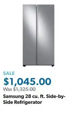 Sam's Club Samsung 28 cu. ft. Side-by-Side Refrigerator offer