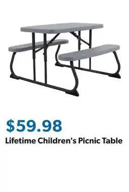 Sam's Club Lifetime Children's Picnic Table offer