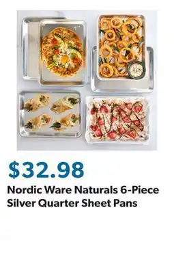 Sam's Club Nordic Ware Naturals 6-Piece Silver Quarter Sheet Pans offer