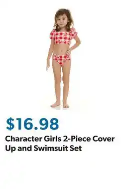 Sam's Club Character Girls 2-Piece Cover Up and Swimsuit Set offer