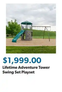 Sam's Club Lifetime Adventure Tower Swing Set Playset offer