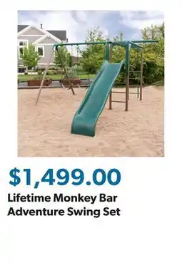 Sam's Club Lifetime Monkey Bar Adventure Swing Set offer