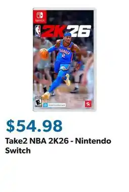 Sam's Club Take2 NBA 2K26 - Nintendo Switch offer