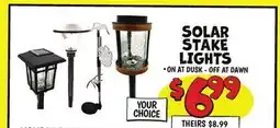 Ollie's SOLAR STAKE LIGHTS offer