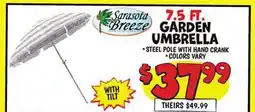 Ollie's 7.5 FT. GARDEN UMBRELLA offer