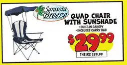 Ollie's QUAD CHAIR WITH SUNSHADE offer