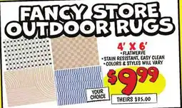 Ollie's FANCY STORE OUTDOOR RUGS offer