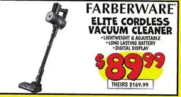 Ollie's FARBERWARE ELITE CORDLESS VACUUM CLEANER offer