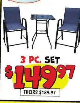 Ollie's SOUTH BEACH PUB HEIGHT BISTRO SET offer