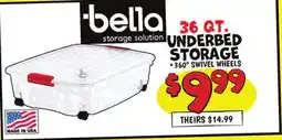 Ollie's bella 36 QT. storage solution UNDERBED STORAGE offer
