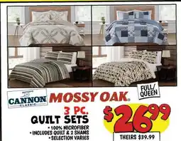 Ollie's MOSSY OAK 3 PC. QUILT SETS offer
