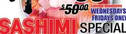 Joong Boo Market SASHIMI SPECIAL offer