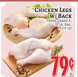 Trade Fair Supermarket CHICKEN LEGS w/ BACK offer